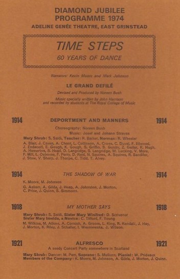 Programme, Time Steps page 1