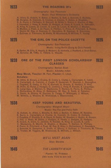 Programme, Time Steps page 2