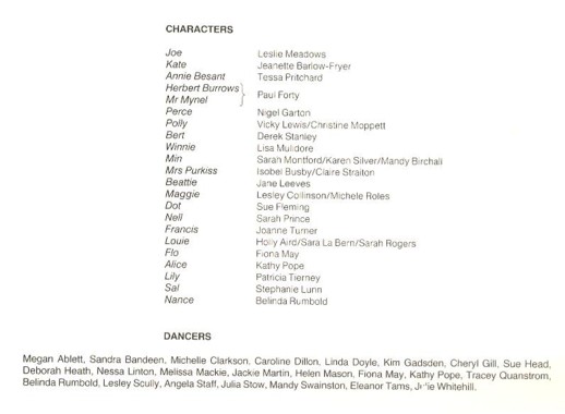 Cast list The Match Girls 1980