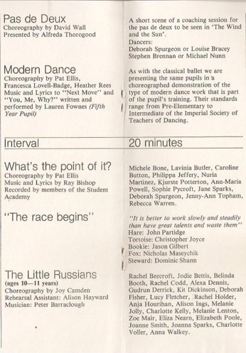 Programme Overture and Beginners Please! Page 2