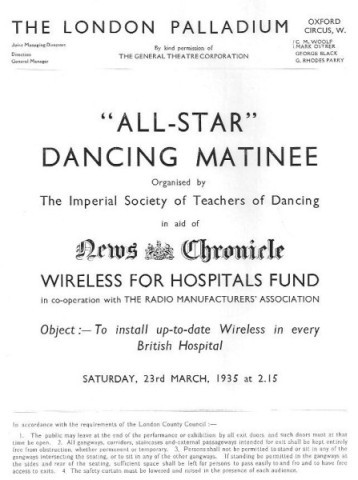 All Star programme 23 March, 1935